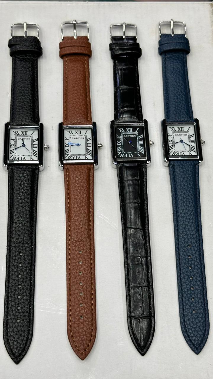 Rectangular watch Pakistan, Celebrity fashion watches, Working date quartz watch.