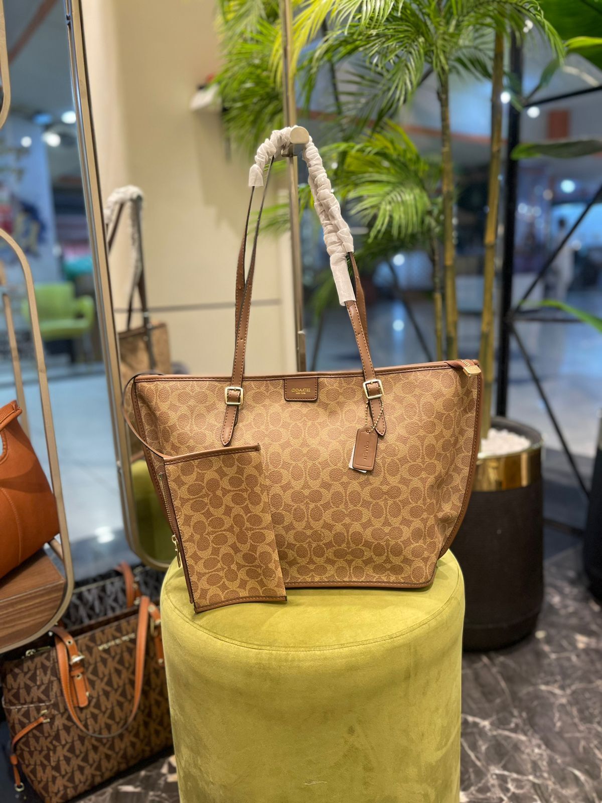 Coach Taxi Tote Bag in Signature Canvas for Women in Pakistan