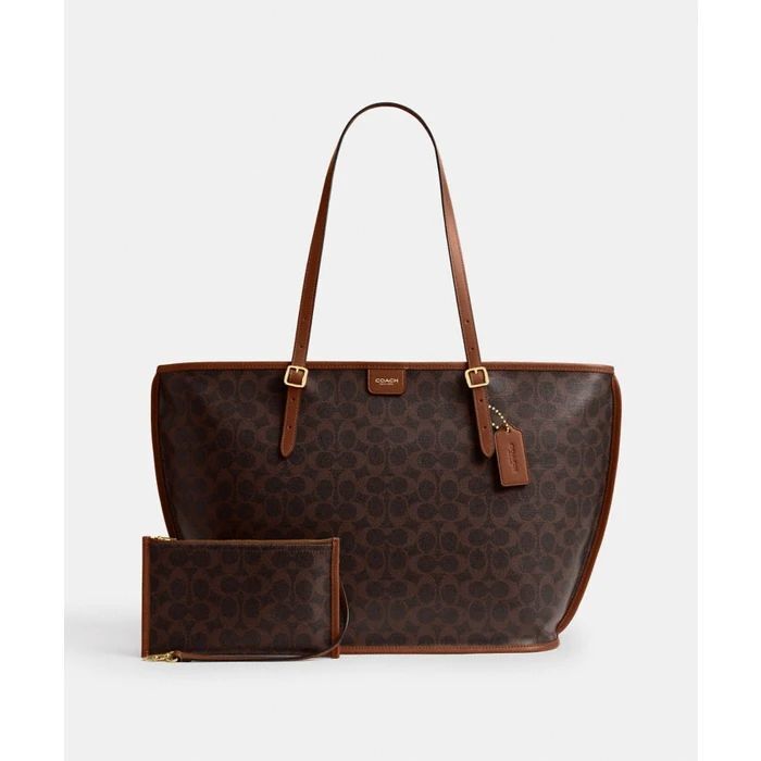 Coach Taxi Tote Bag in Signature Canvas for Women in Pakistan