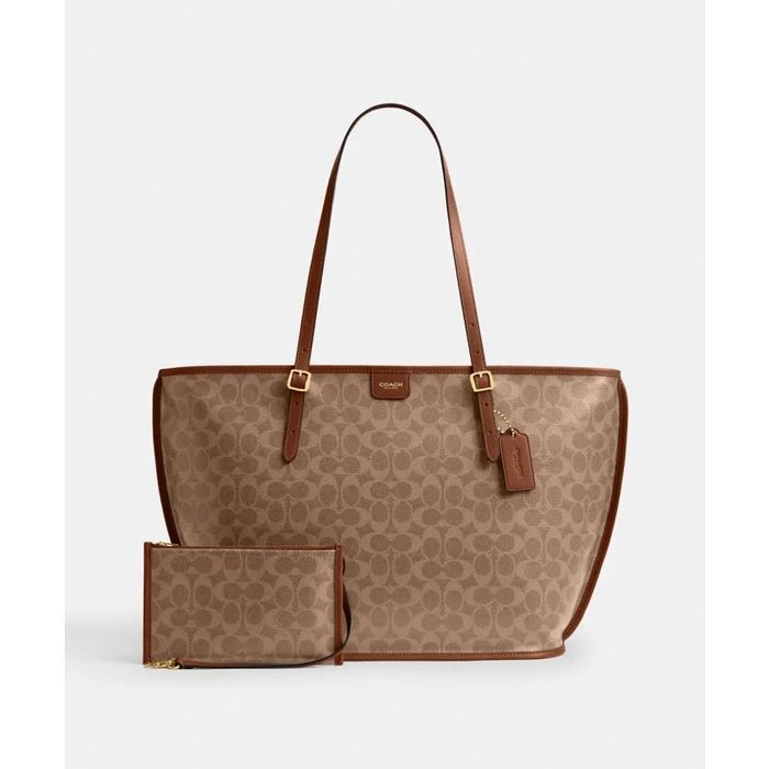 Coach Taxi Tote Bag in Signature Canvas for Women in Pakistan