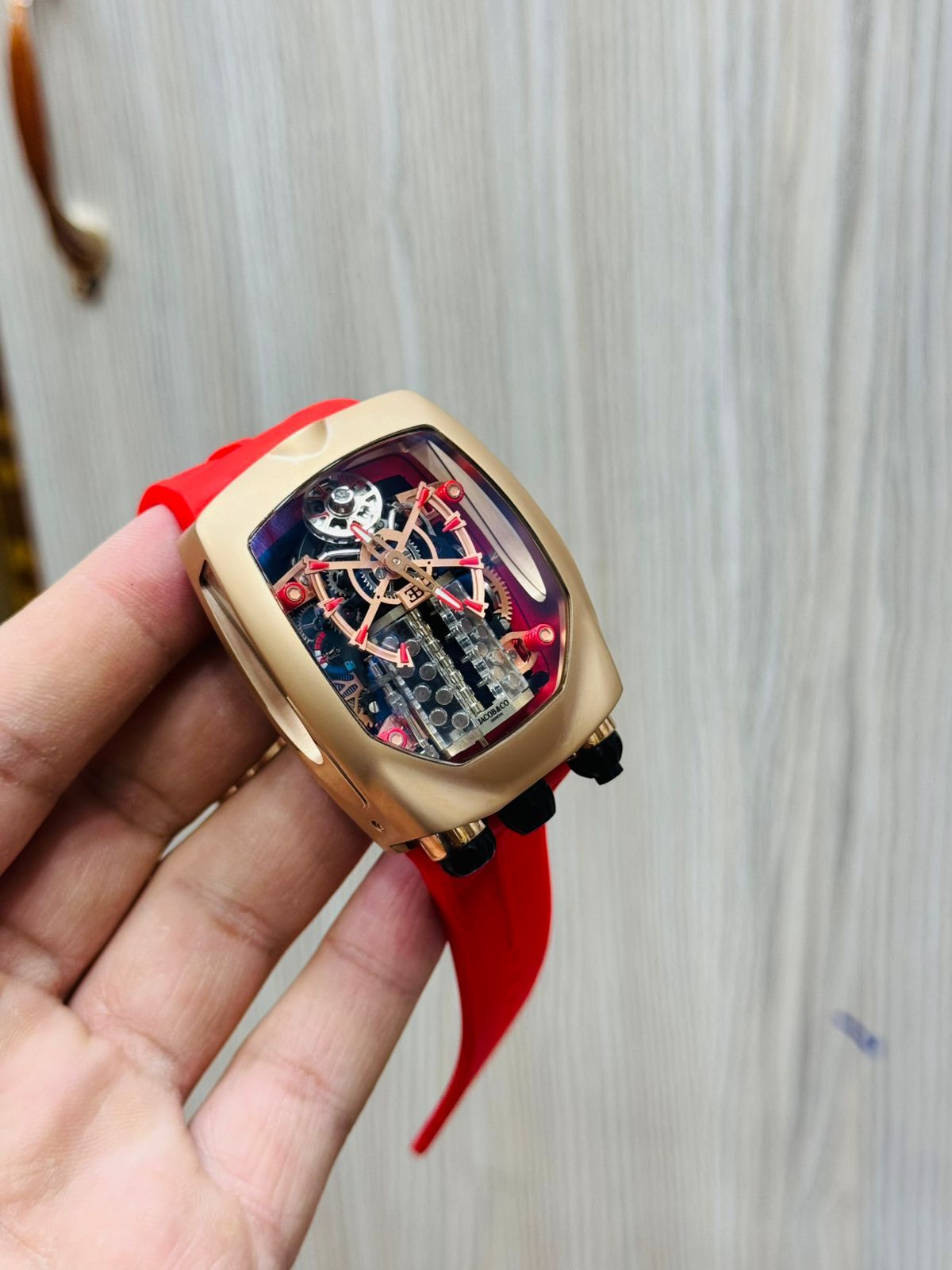 Bugatti Chiron Tourbillon Watch – Jacob & Co Inspired | Super Clone in Pakistan