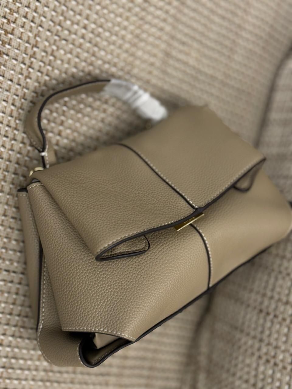 POLENE Mokki Textured Taupe Handbag Pakistan