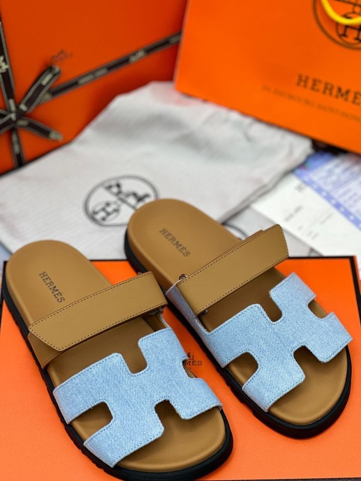 Hermès Chypre Stone Embellished Sandals – Glamour in Every Step