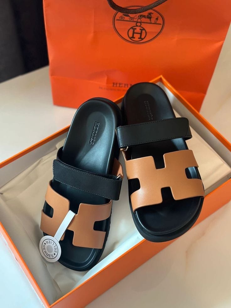 Hermès Chypre Stone Embellished Sandals – Glamour in Every Step