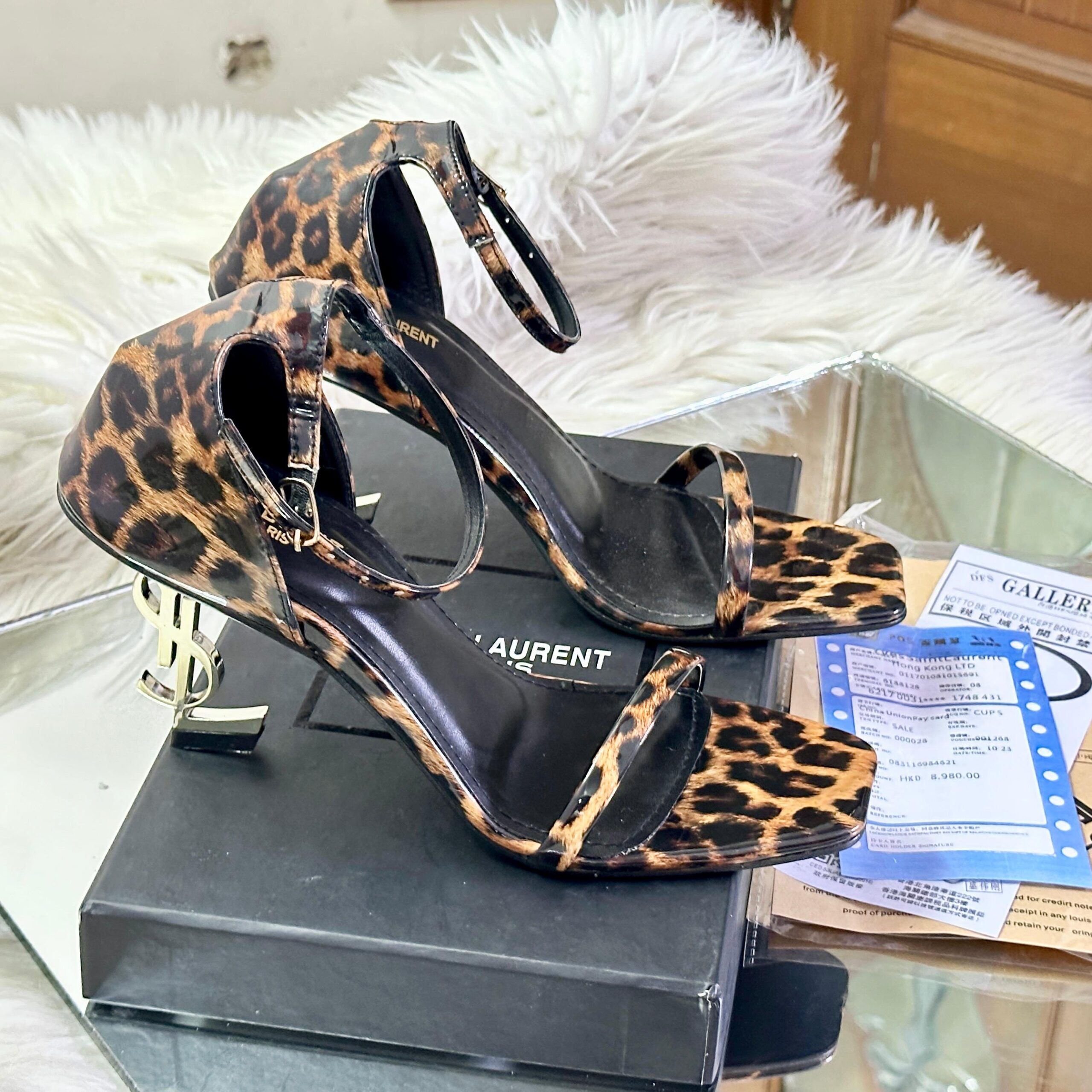 YSL Leopard Print Heel – Tiger Style Premium Master Copy High Heel for Women in Pakistan