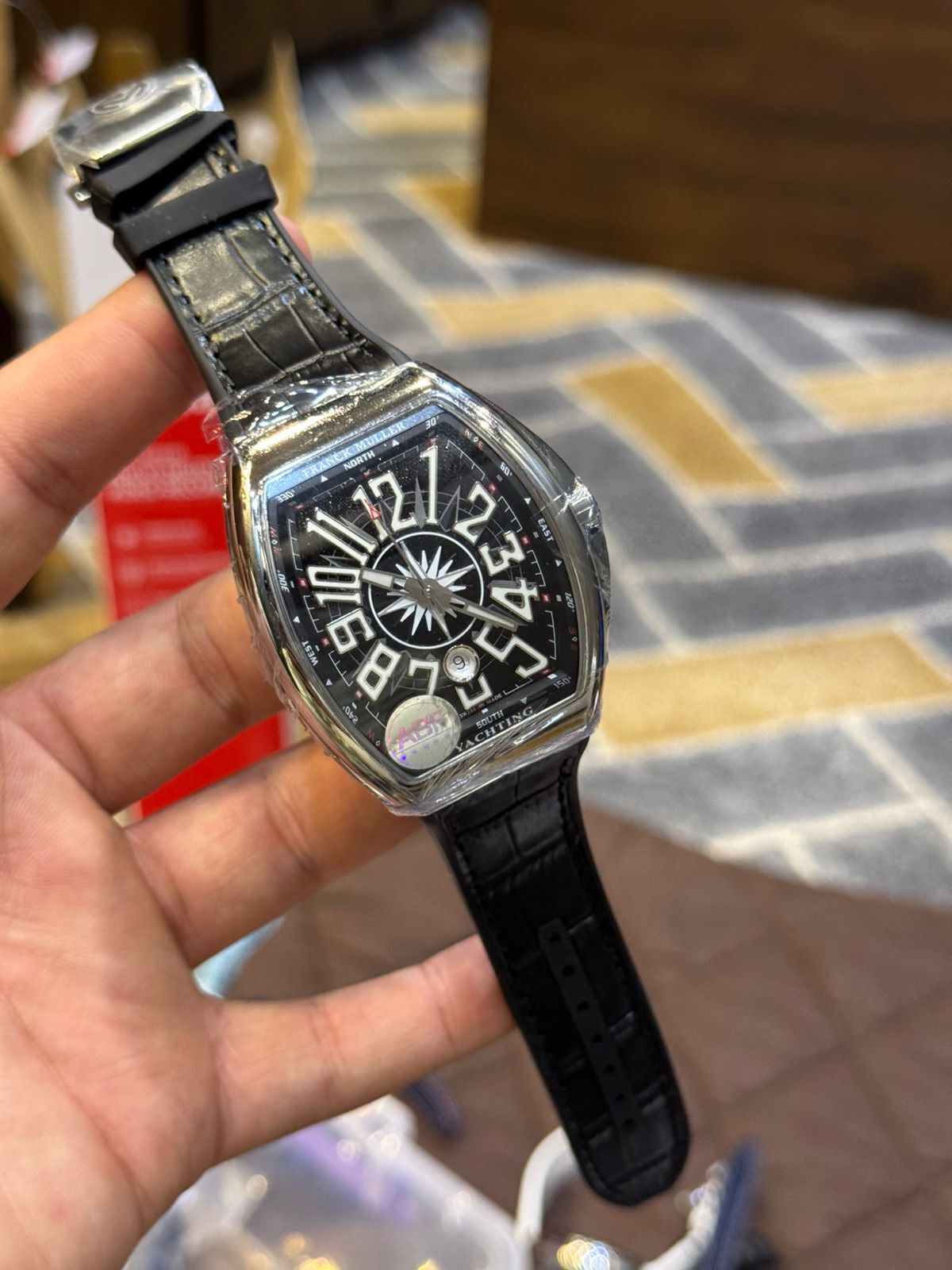 Franck Muller Replica Watch | 1:1 Master Copy Automatic Watch in Pakistan | Sapphire Glass & Carbon Body by Shop2Door store