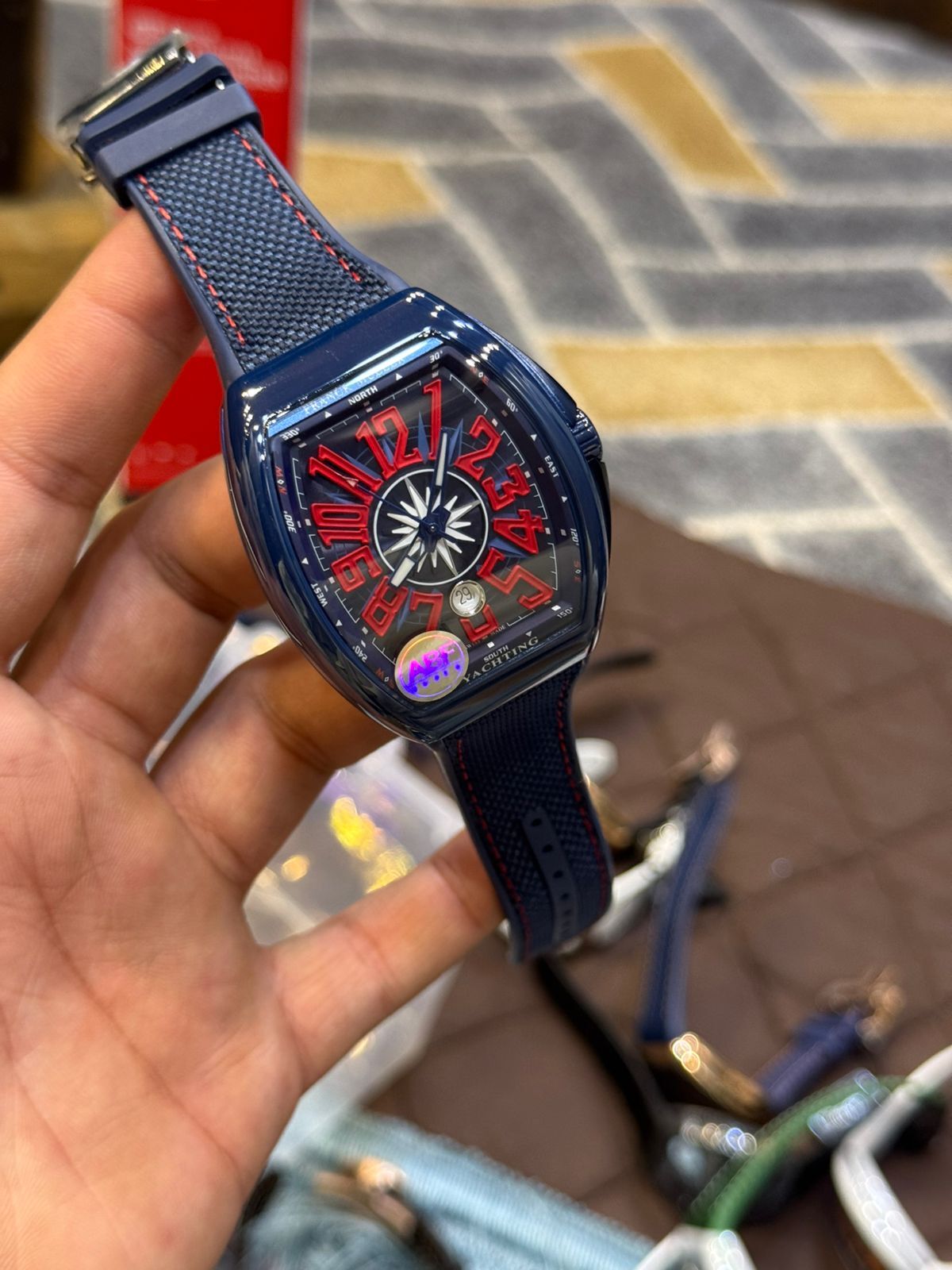 Franck Muller Replica Watch | 1:1 Master Copy Automatic Watch in Pakistan | Sapphire Glass & Carbon Body by Shop2Door store