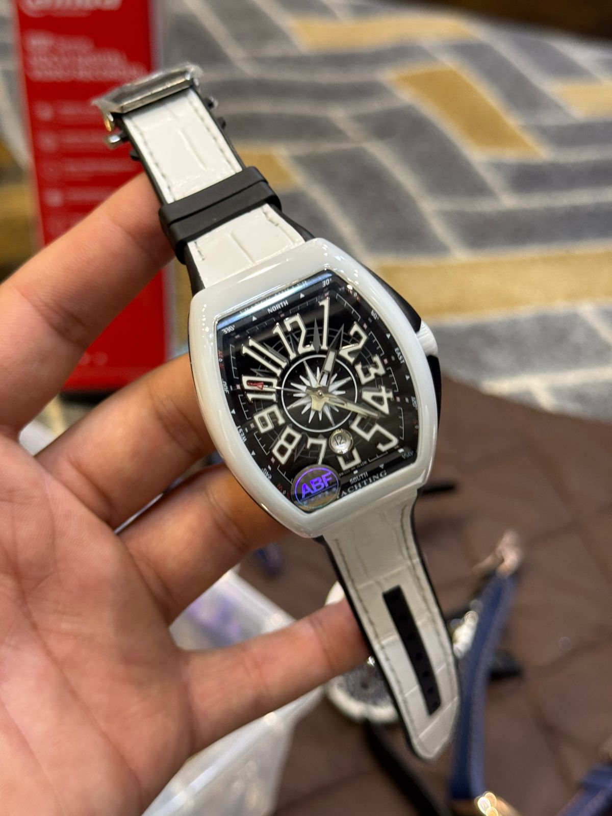 Franck Muller Replica Watch | 1:1 Master Copy Automatic Watch in Pakistan | Sapphire Glass & Carbon Body by Shop2Door store