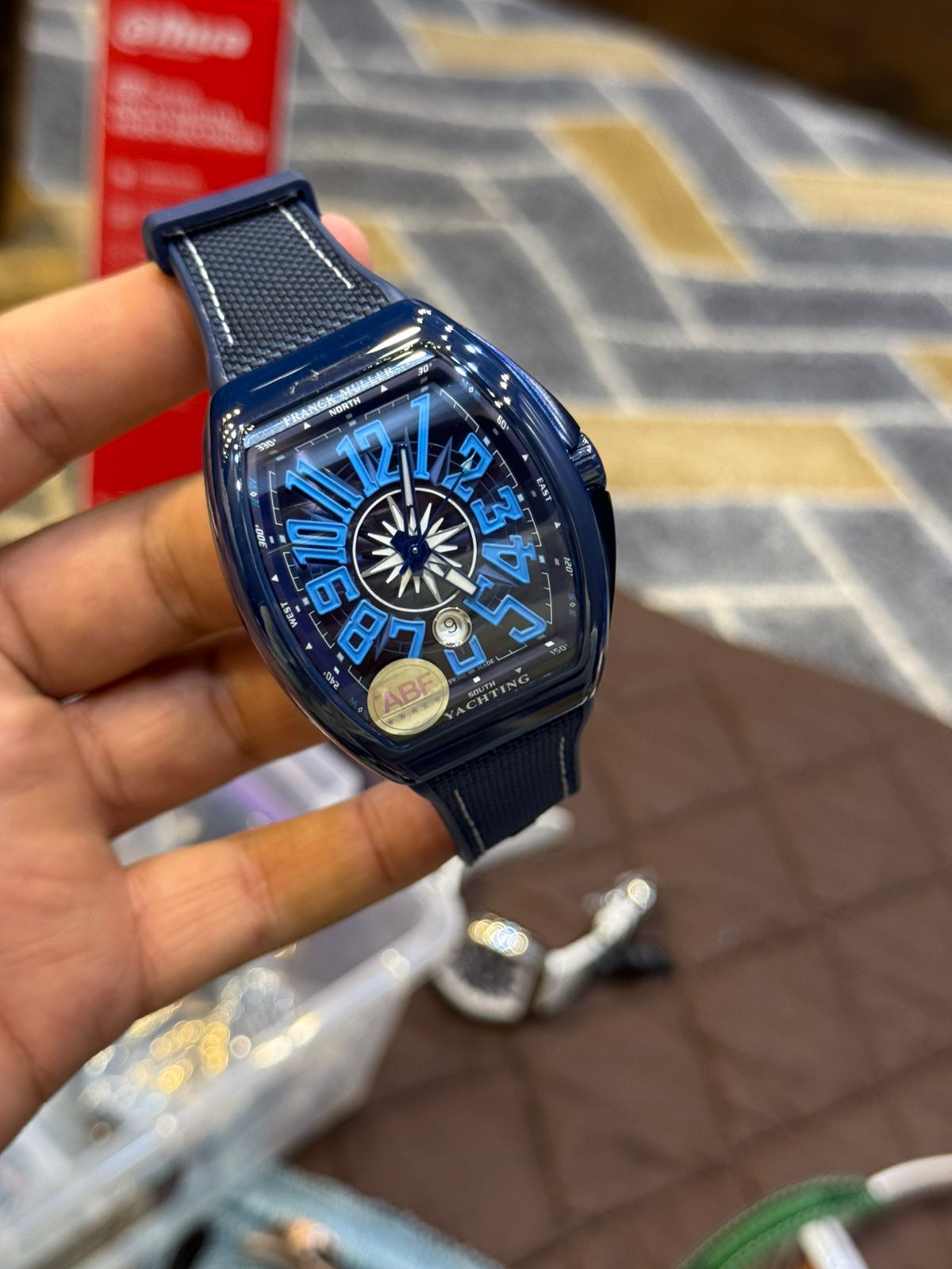 Franck Muller Replica Watch | 1:1 Master Copy Automatic Watch in Pakistan | Sapphire Glass & Carbon Body by Shop2Door store