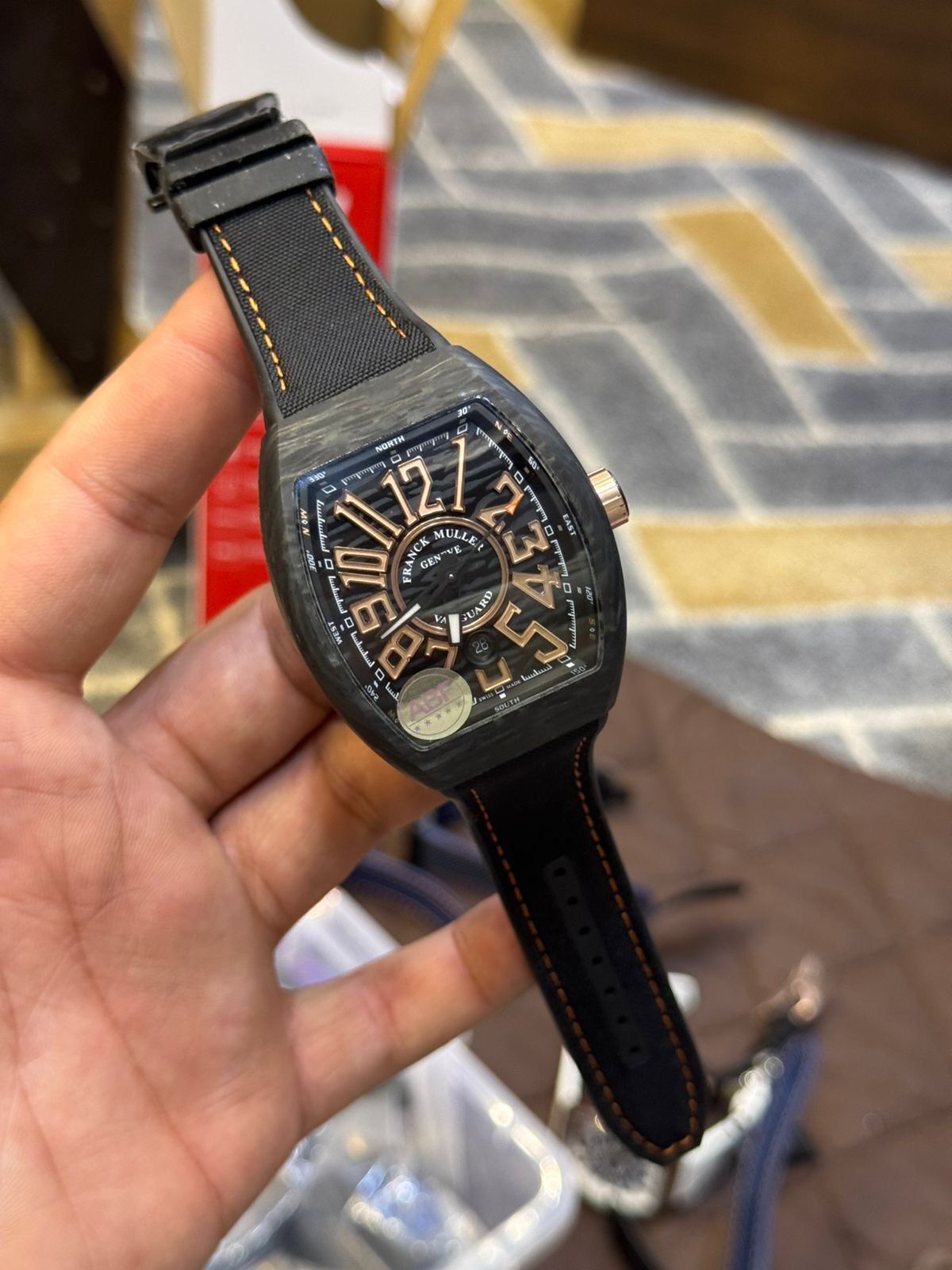 Franck Muller Replica Watch | 1:1 Master Copy Automatic Watch in Pakistan | Sapphire Glass & Carbon Body by Shop2Door store