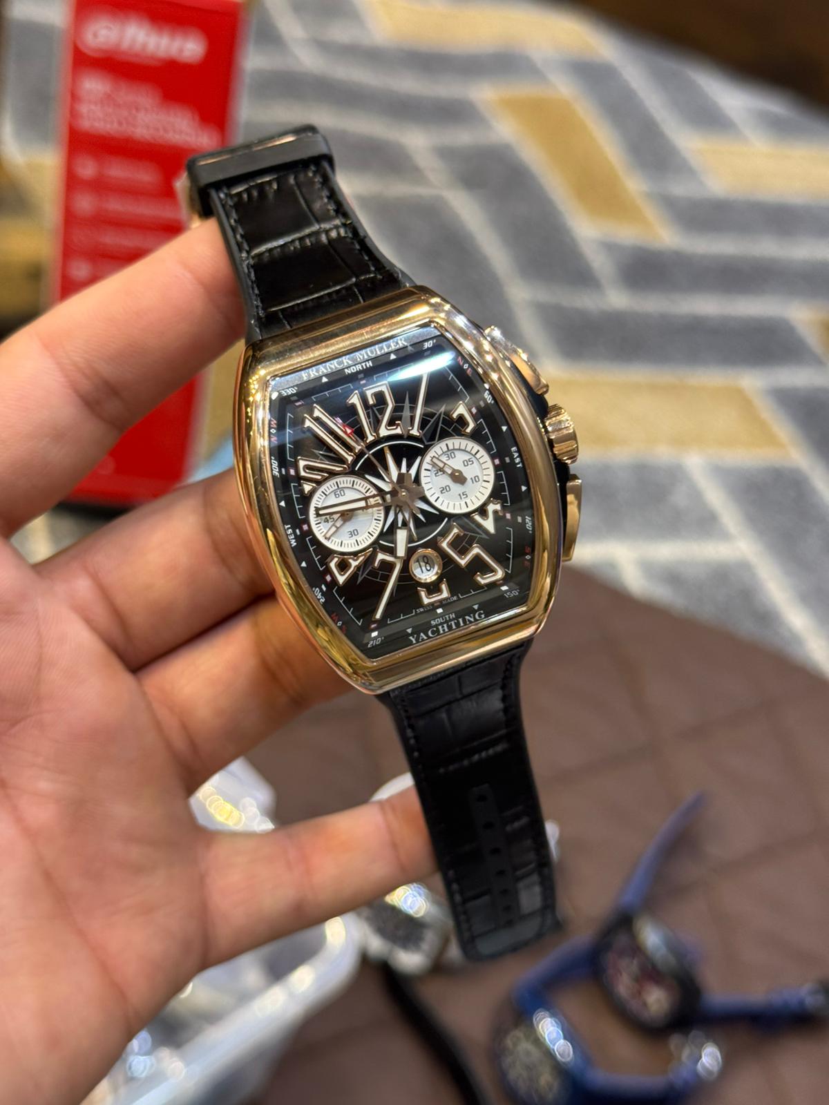 Franck Muller Replica Watch | 1:1 Master Copy Automatic Watch in Pakistan | Sapphire Glass & Carbon Body by Shop2Door store