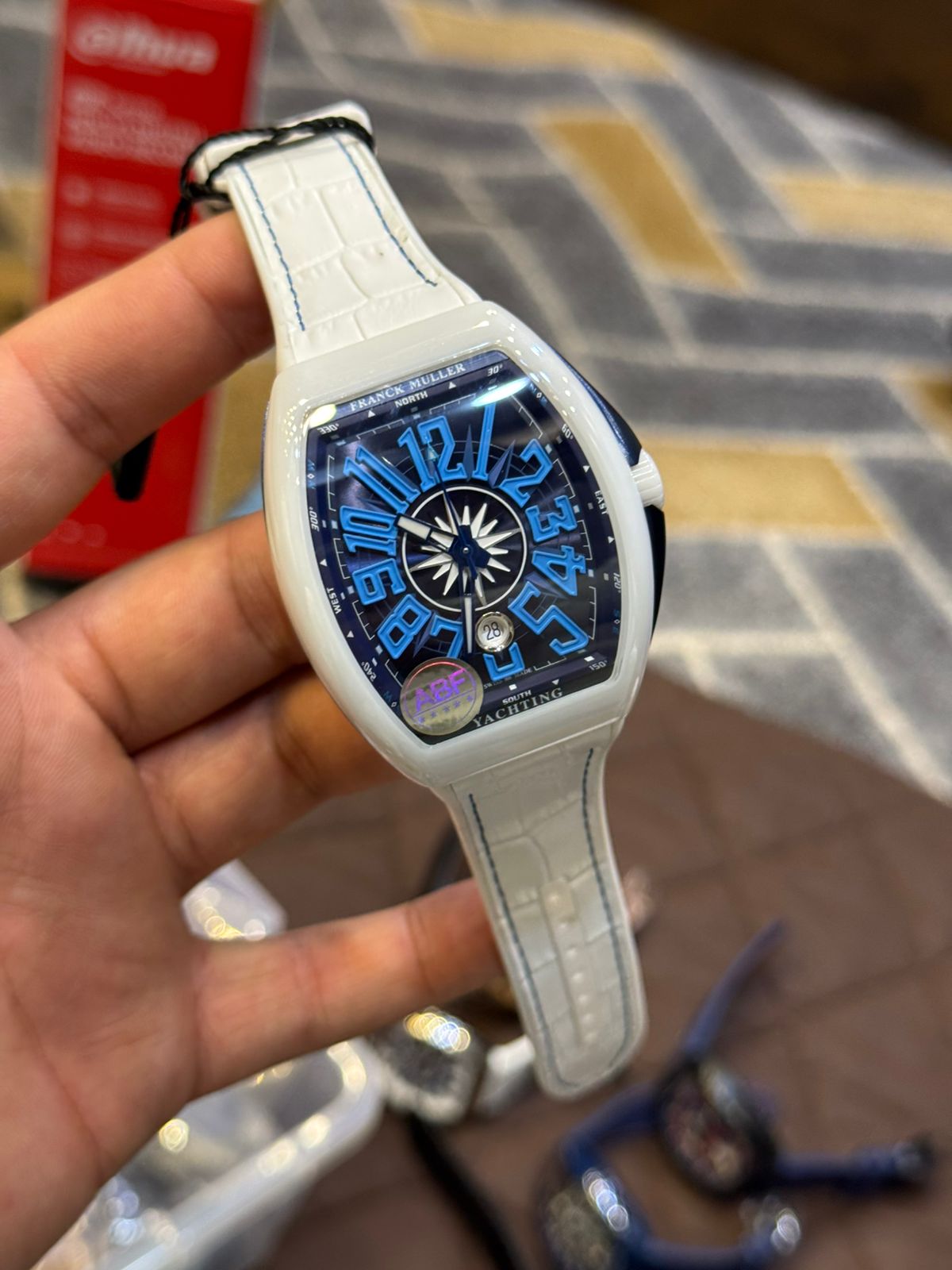Franck Muller Replica Watch | 1:1 Master Copy Automatic Watch in Pakistan | Sapphire Glass & Carbon Body by Shop2Door store