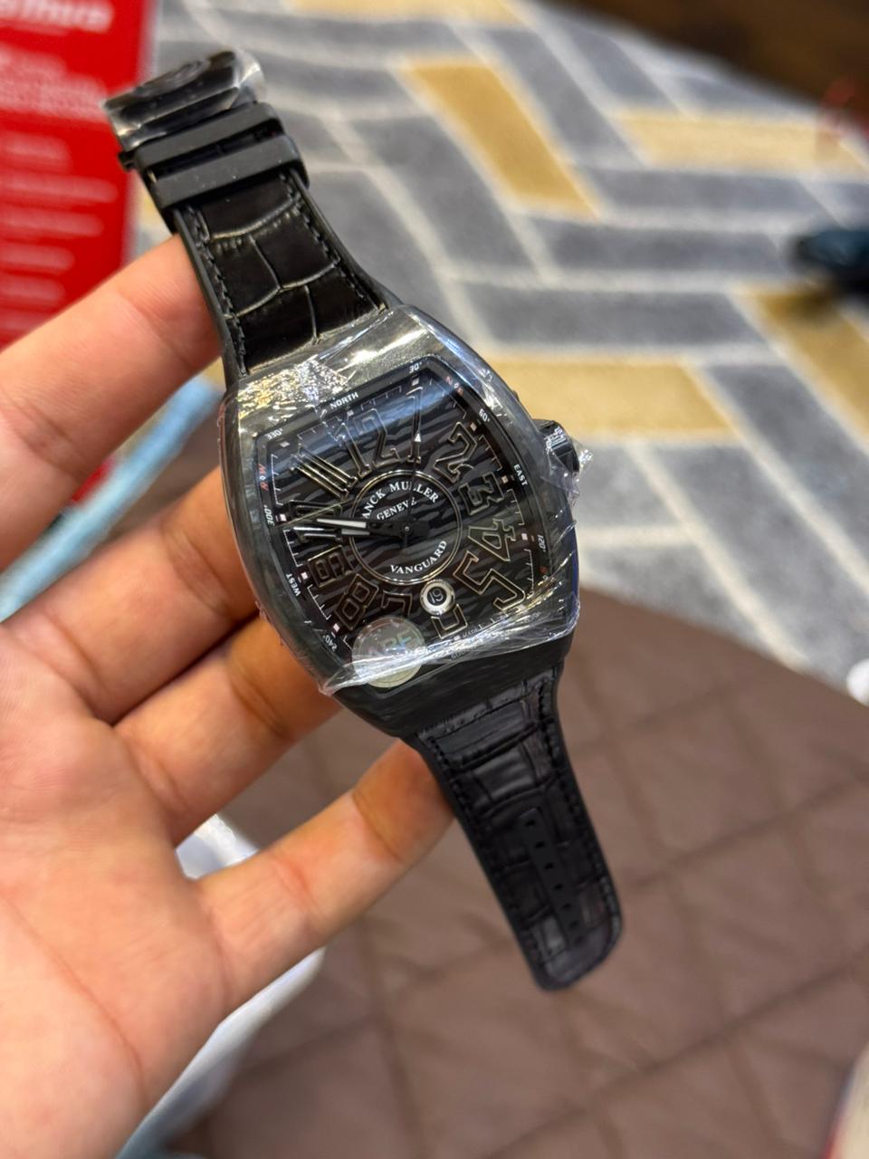 Franck Muller Replica Watch | 1:1 Master Copy Automatic Watch in Pakistan | Sapphire Glass & Carbon Body by Shop2Door store