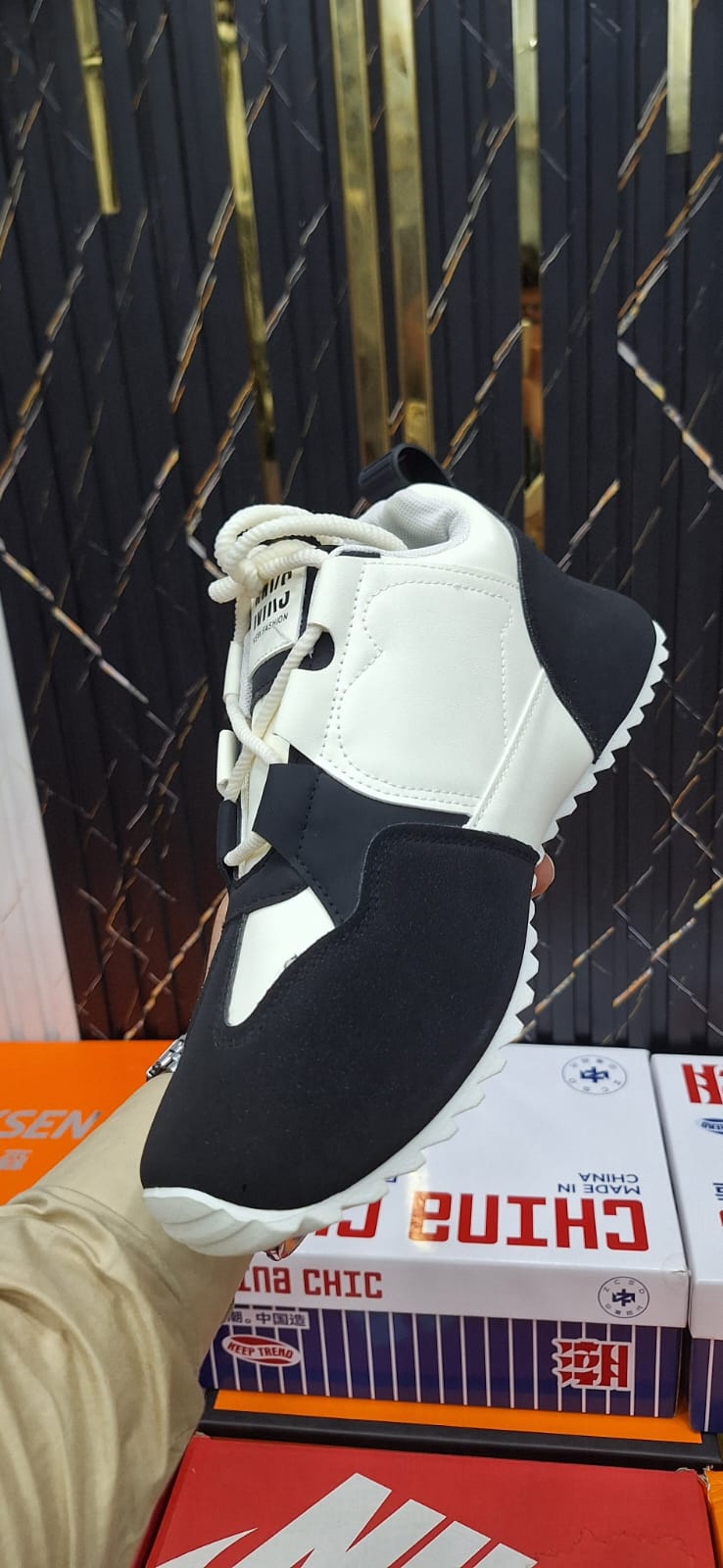 Imported Black and White Shoes for Men