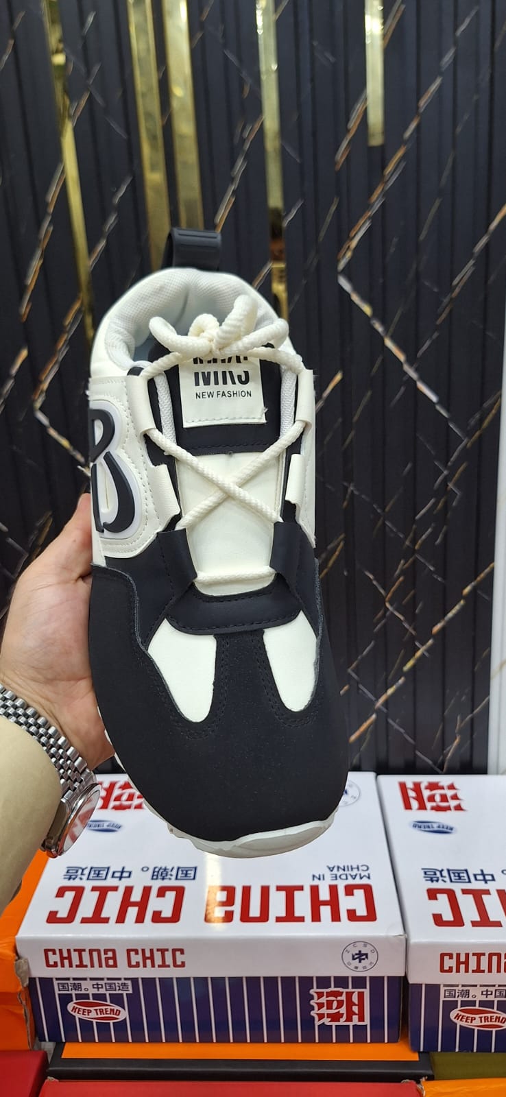 Imported Black and White Shoes for Men