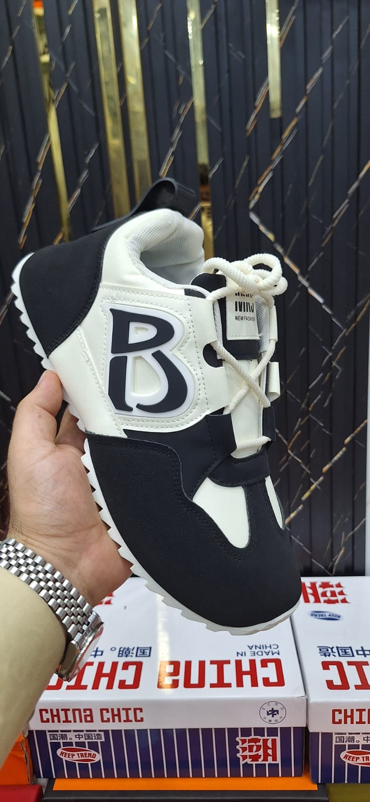 Imported Black and White Shoes for Men