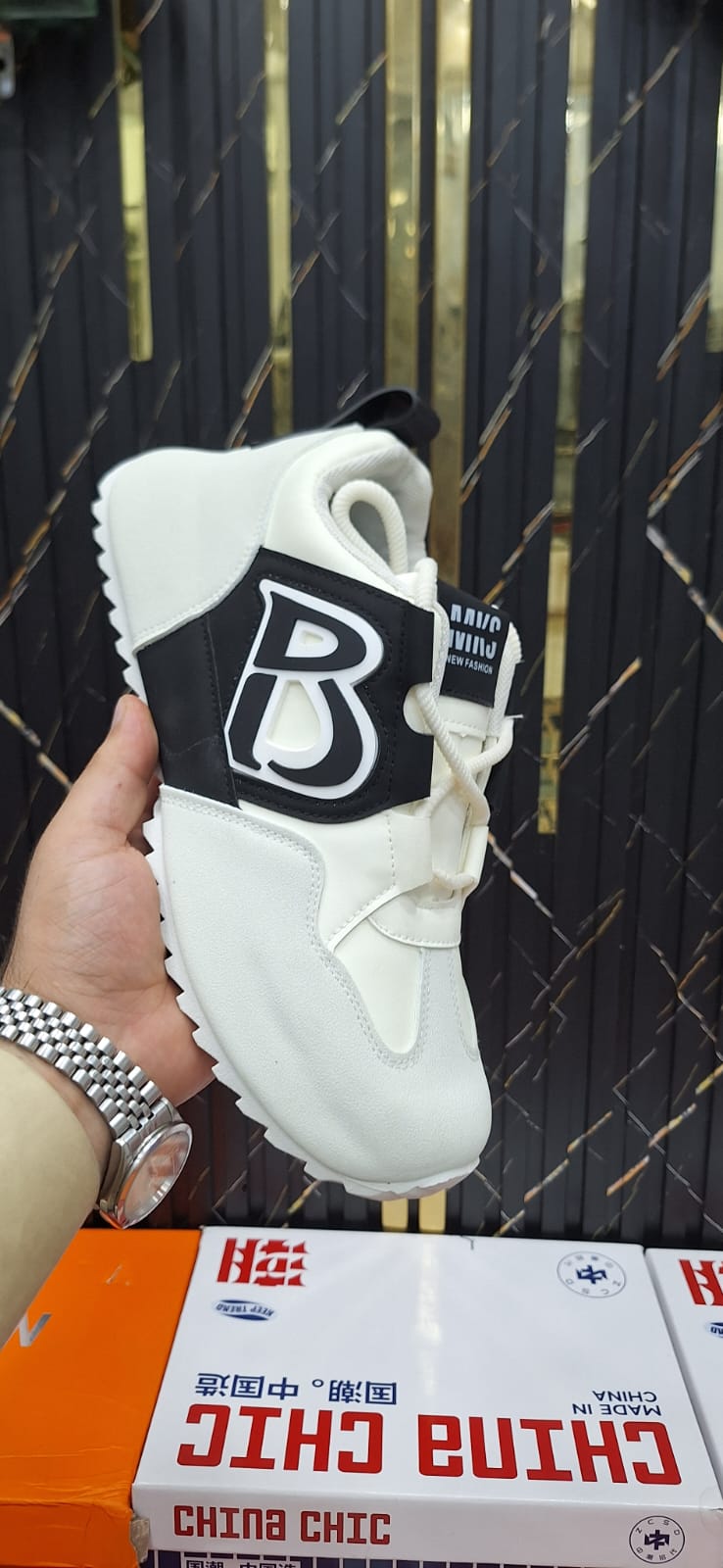 Imported Black and White Shoes for Men