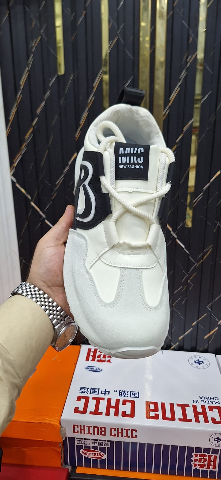 Imported Black and White Shoes for Men