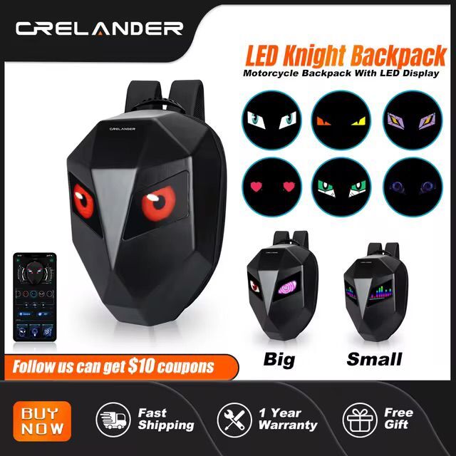 Special Bike Rider LED Backpack – Digital Display, App-Controlled | Shop2Door Pakistan