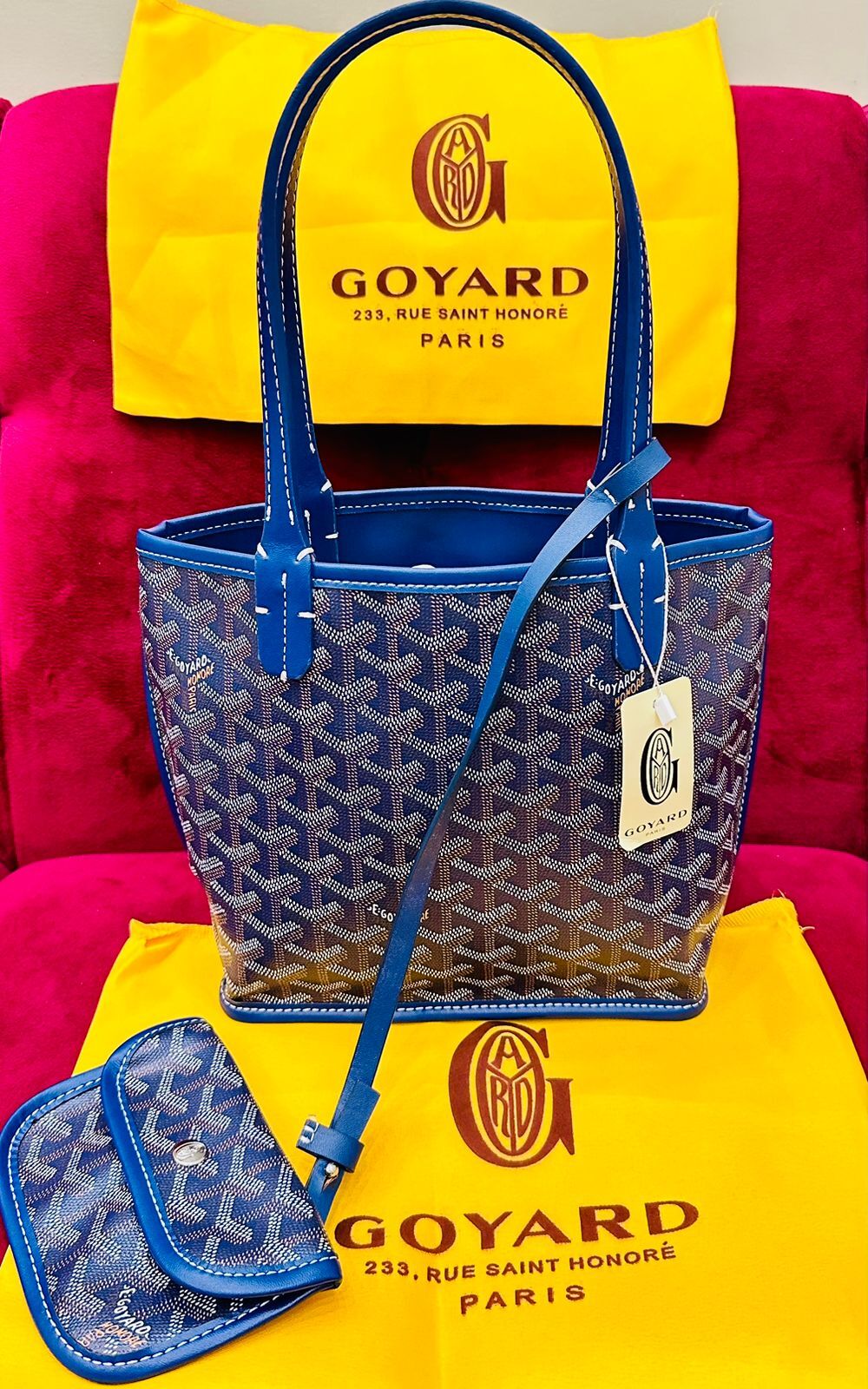 Goyard Bags Master Copy in Pakistan – Premium Mini Tote Bag with Pouch