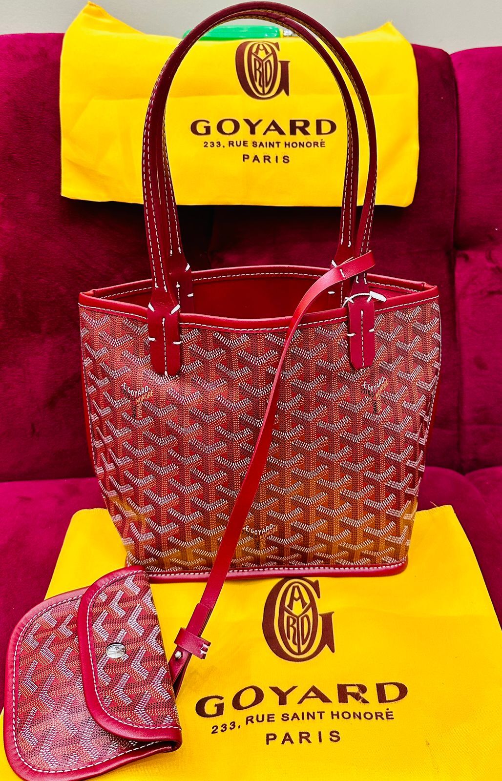 Goyard Bags Master Copy in Pakistan – Premium Mini Tote Bag with Pouch
