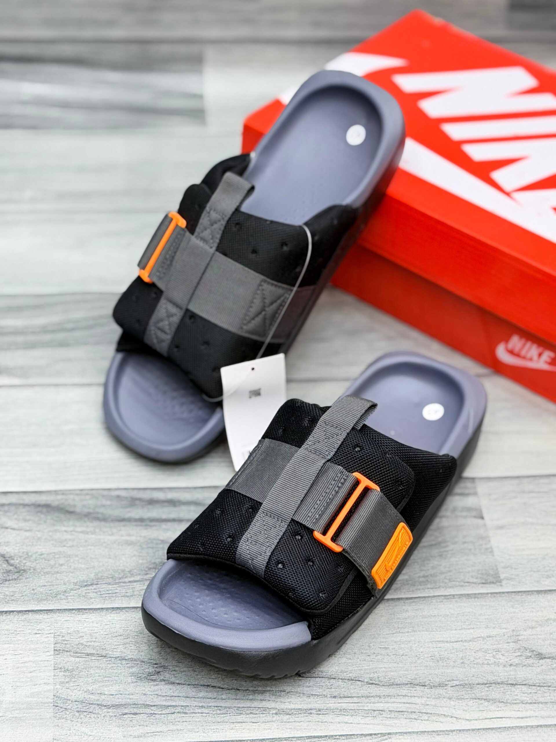 Nike Asuna 3 Slides Original Black White by Shop2Door Store