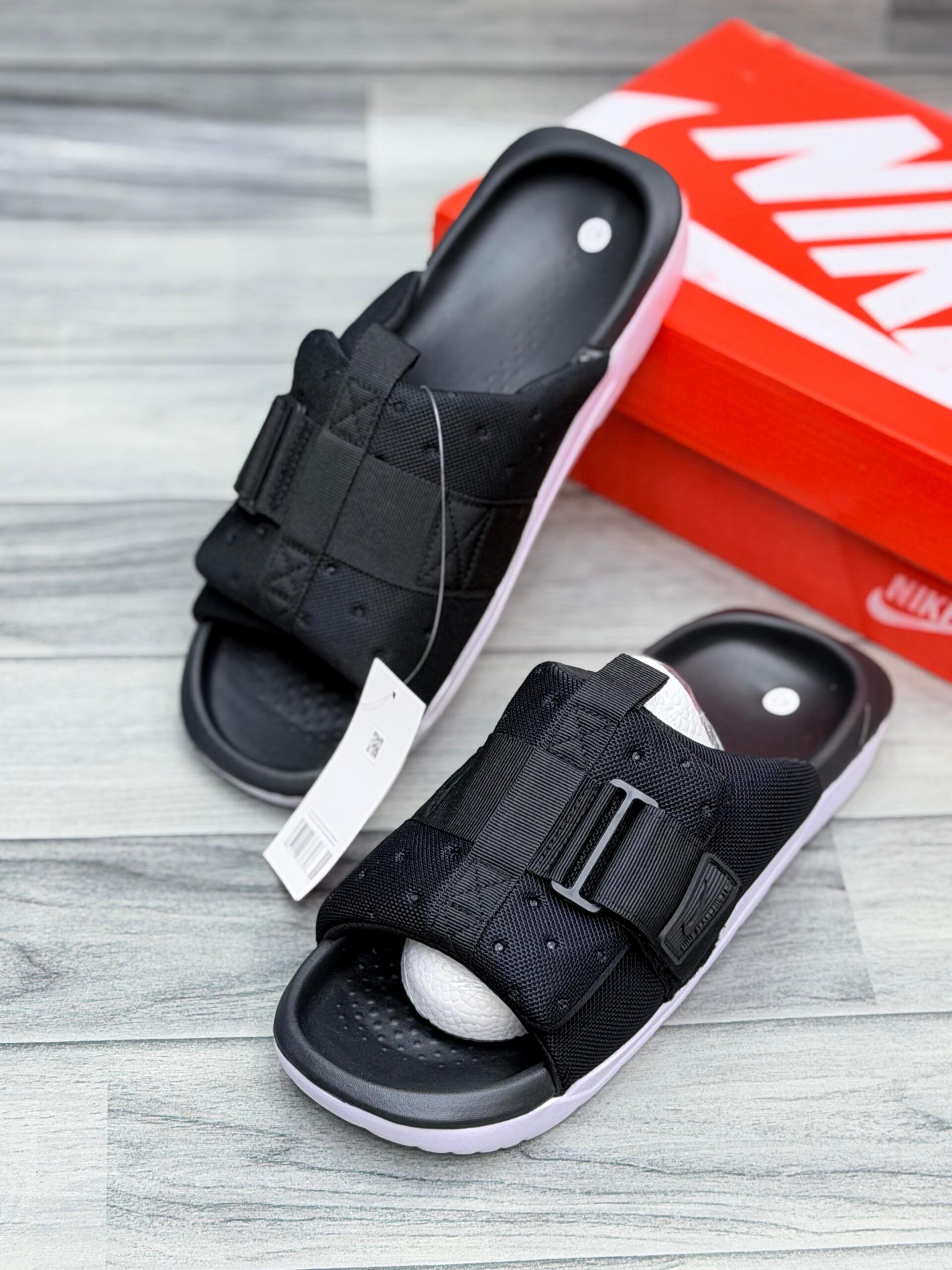 Nike Asuna 3 Slides Original Black White by Shop2Door Store