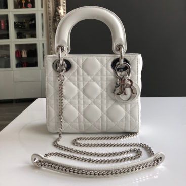 Christian Dior Mini Lady Dior black patent