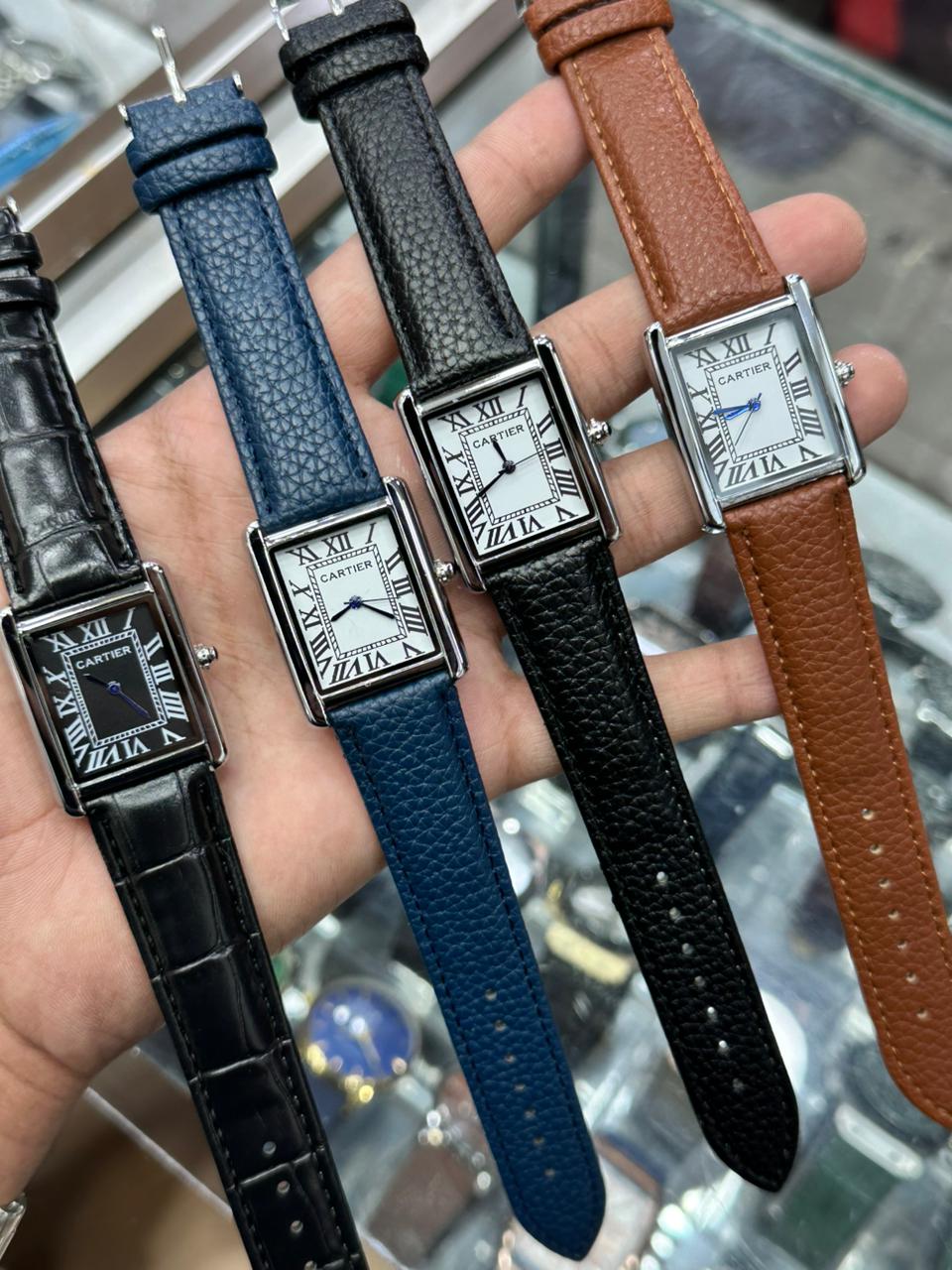 Rectangular watch Pakistan, Celebrity fashion watches, Working date quartz watch.