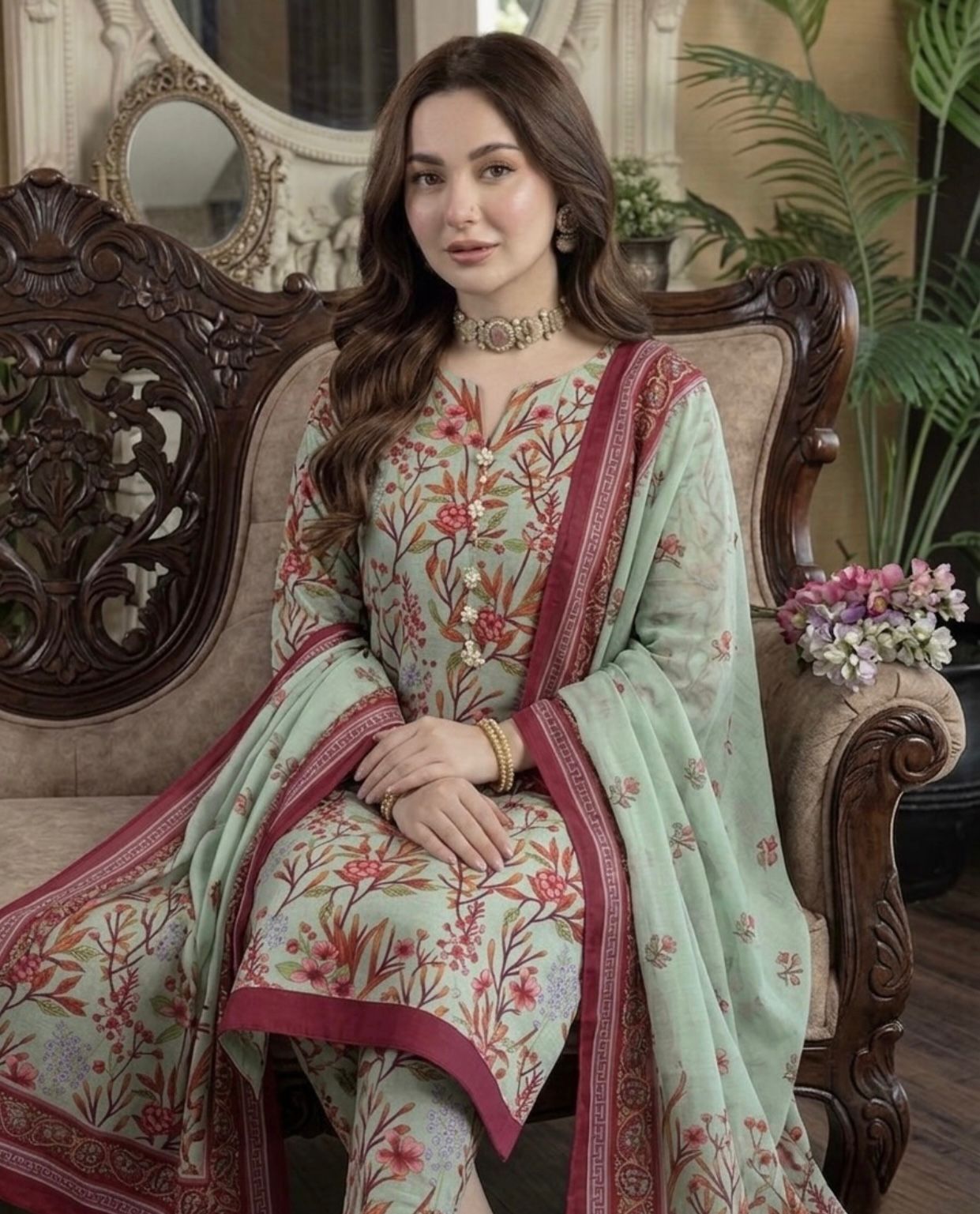 designer lawn suits premium swiss lawn usa chiffon dupatta
