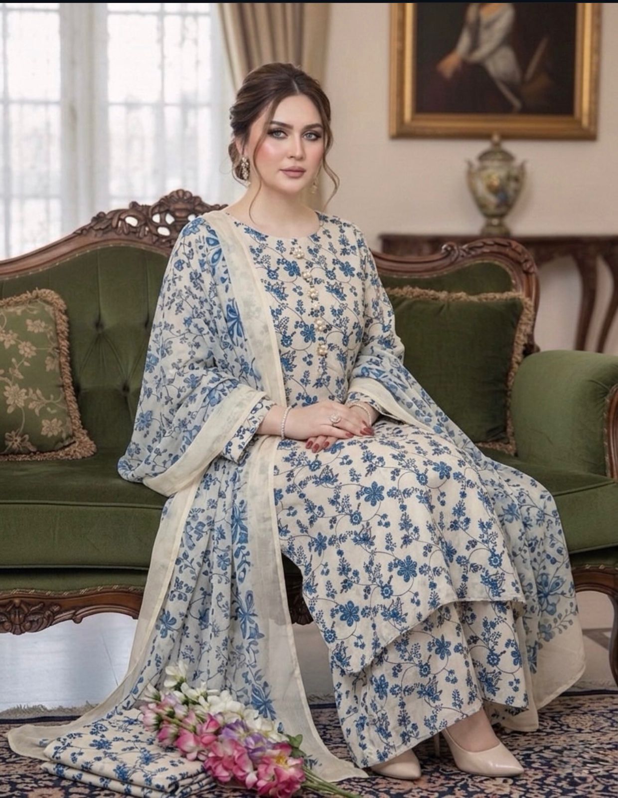 designer lawn suits premium swiss lawn usa chiffon dupatta