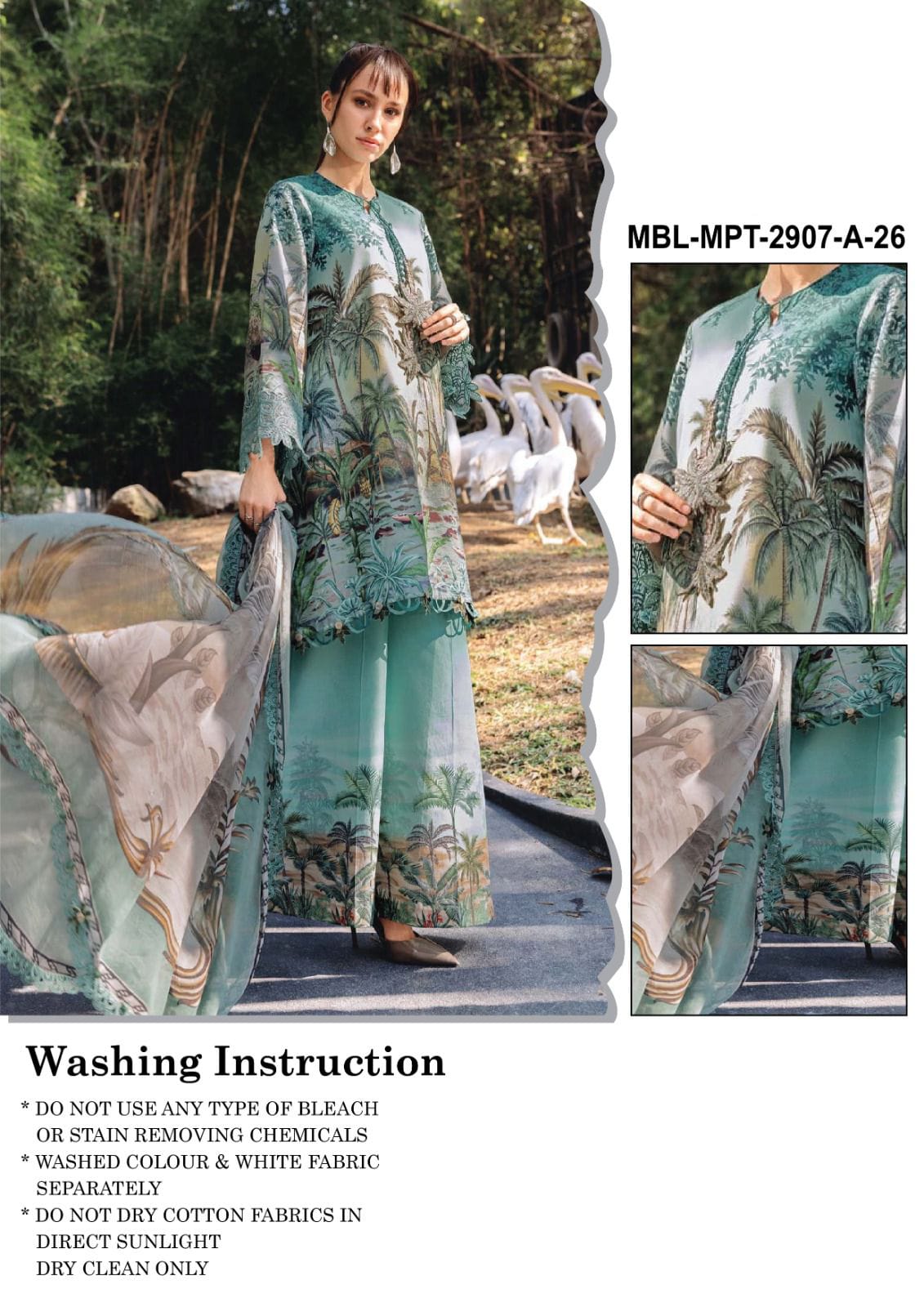 maria b lawn collection 2026 embroidered spangle suit chiffon dupatta USA