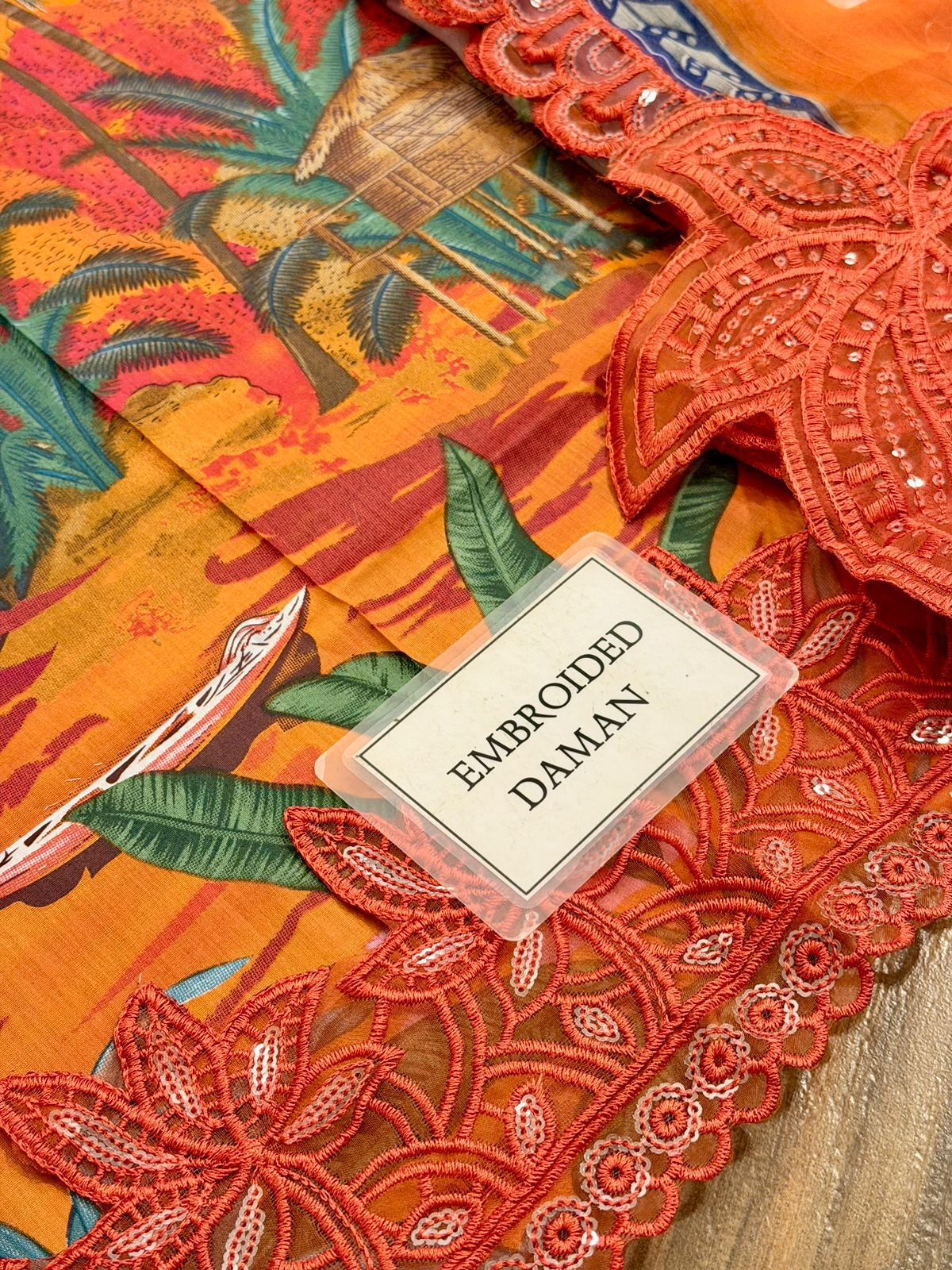 maria b lawn collection 2026 embroidered spangle suit chiffon dupatta USA