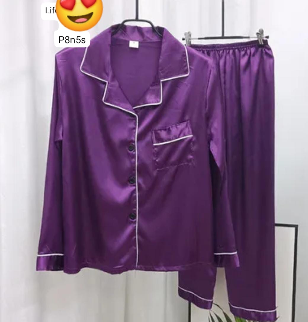 2-Piece Silk Night Suit | Luxury China Silk Nightwear for Women