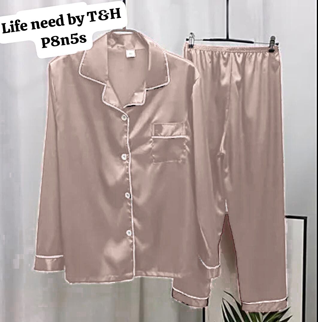 2-Piece Silk Night Suit | Luxury China Silk Nightwear for Women