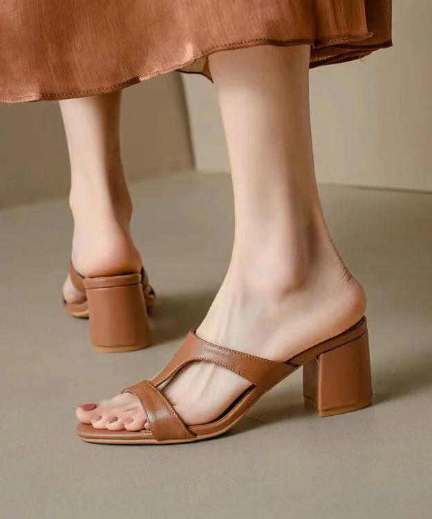 HERMES Exclusive Brown Sandals available at Shop2door