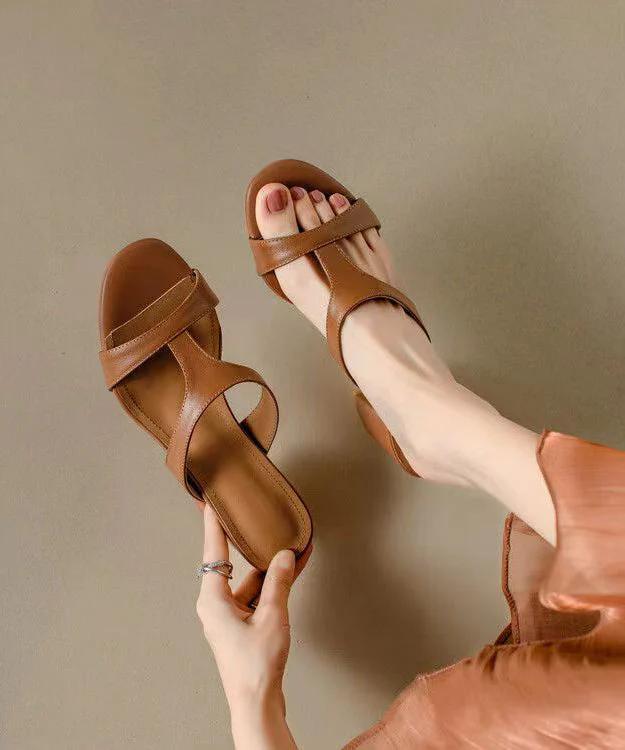 HERMES Exclusive Brown Sandals available at Shop2door