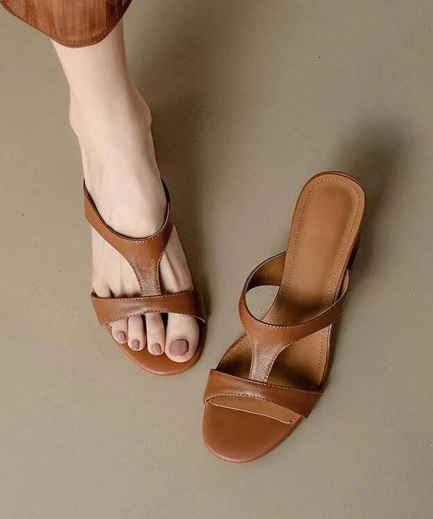 HERMES Exclusive Brown Sandals available at Shop2door