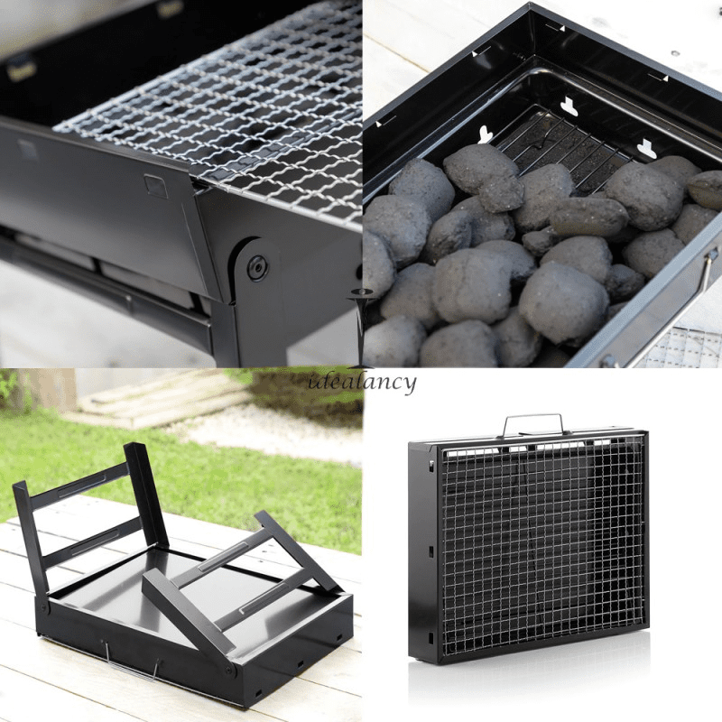 Portable & Foldable BBQ Grill with Tray