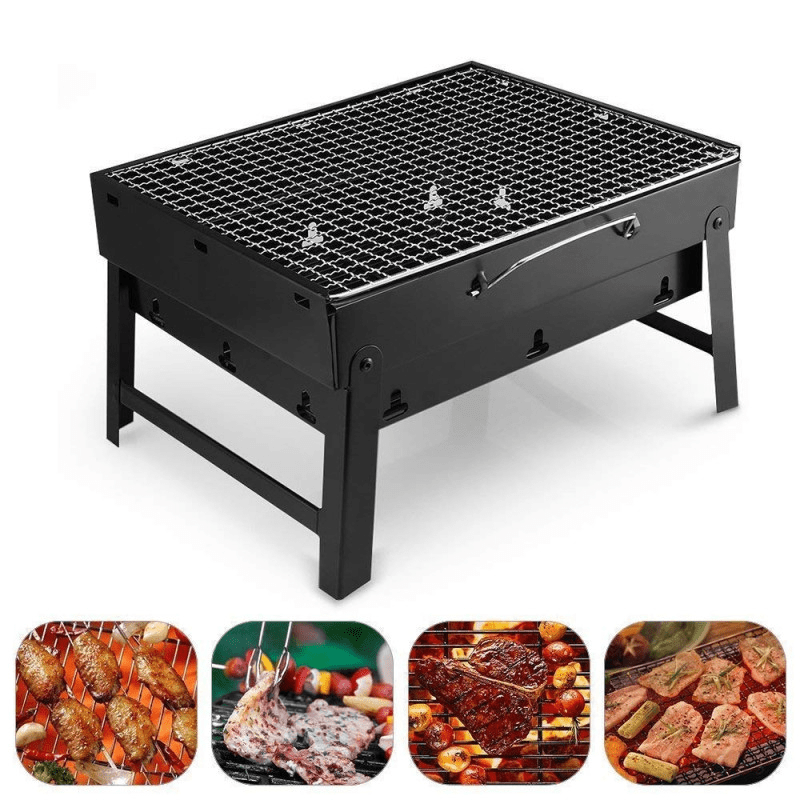 Portable & Foldable BBQ Grill with Tray