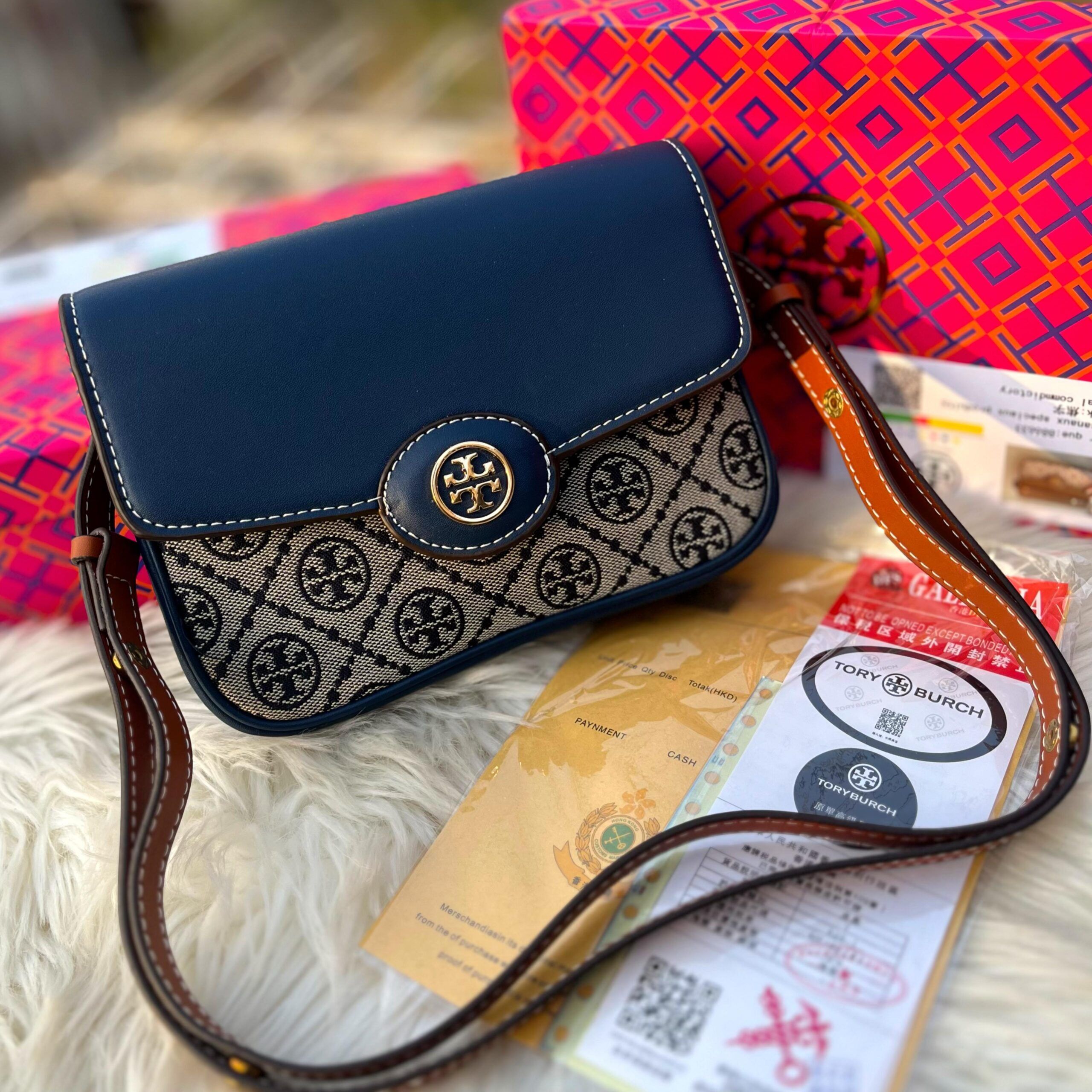 Tory Burch Crossbody Bag – Premium Quality with Brand Box, Dust Bag & Long Strap by Shop2Door Store