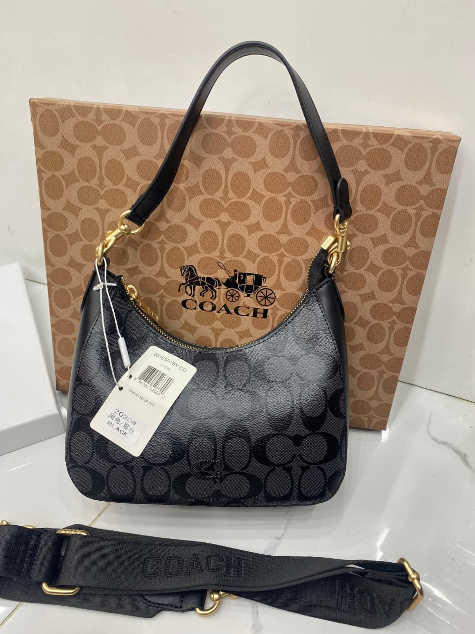 Coach Teri Shoulder Bag Master Copy in Pakistan – Signature Canvas Replica