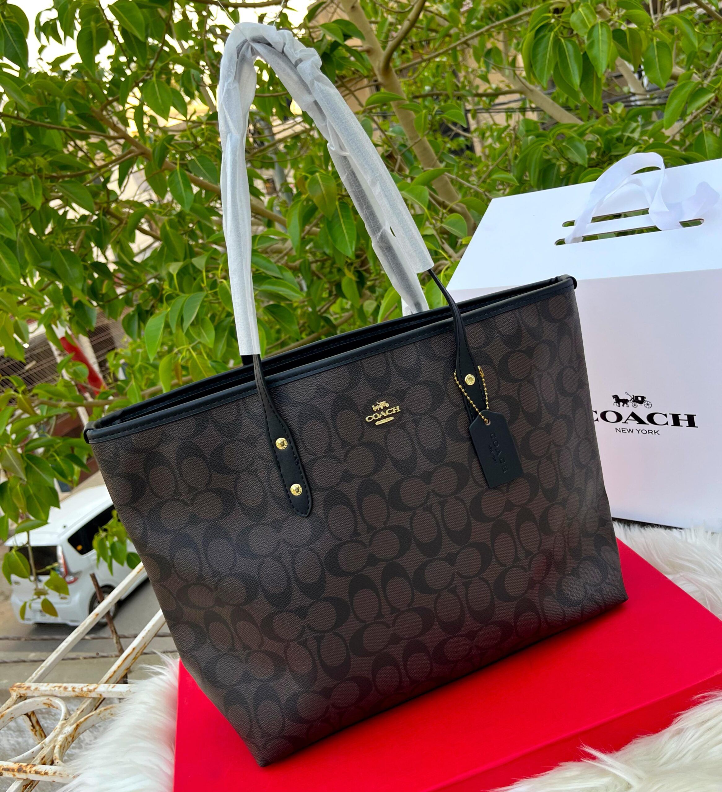 Coach Master Quality Tote Bag with Dust Bag & Box