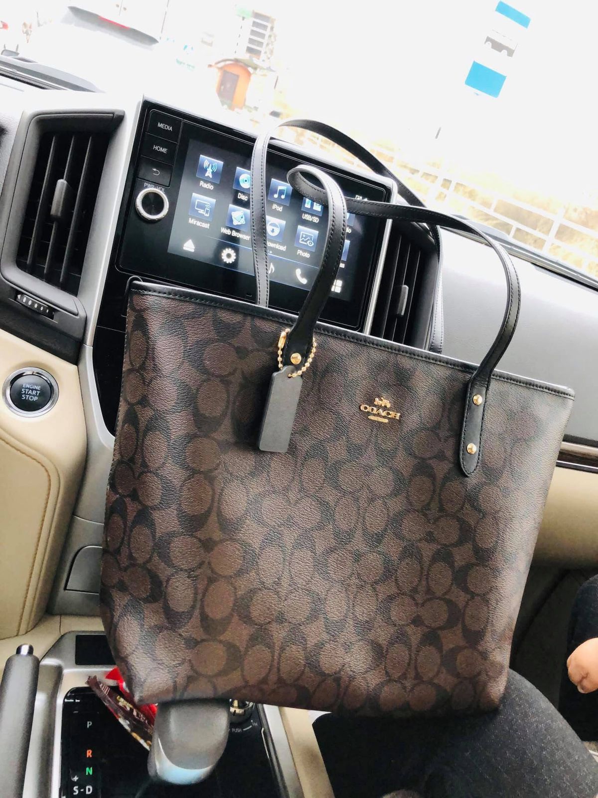 Coach Master Quality Tote Bag with Dust Bag & Box