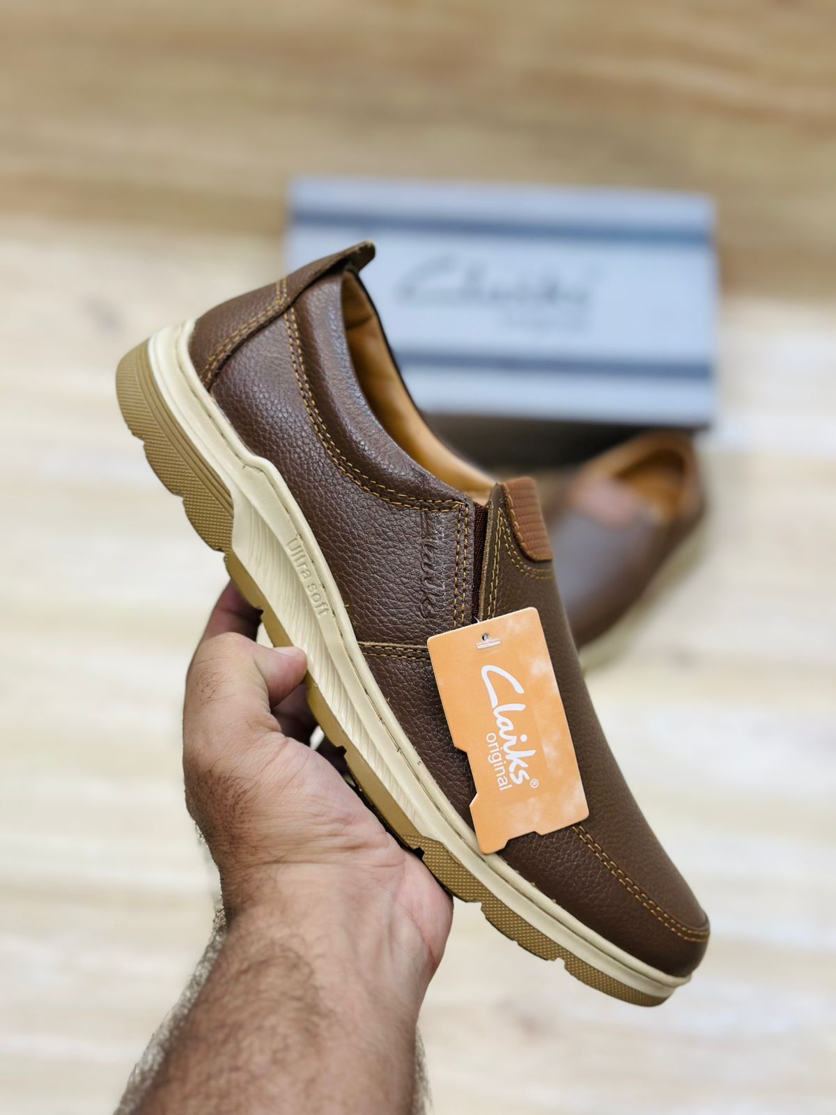 Clark Cow Leather Shoes Medicated Shoes for Men in Pakistan