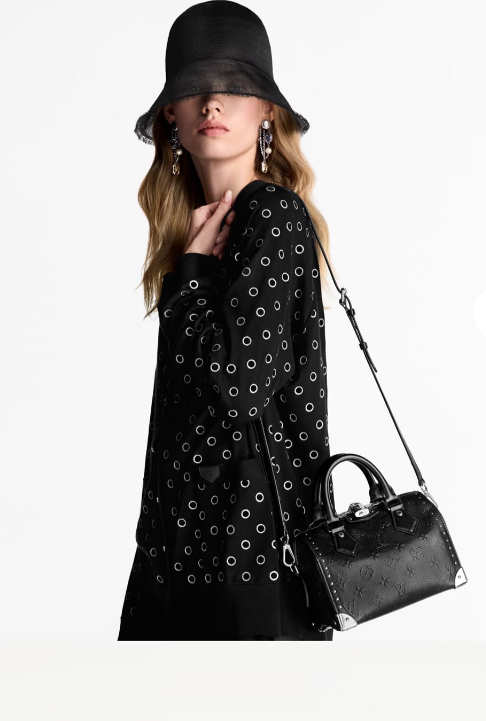 LOUIS VUITTON Speedy Trunk 20 Handbag in Black