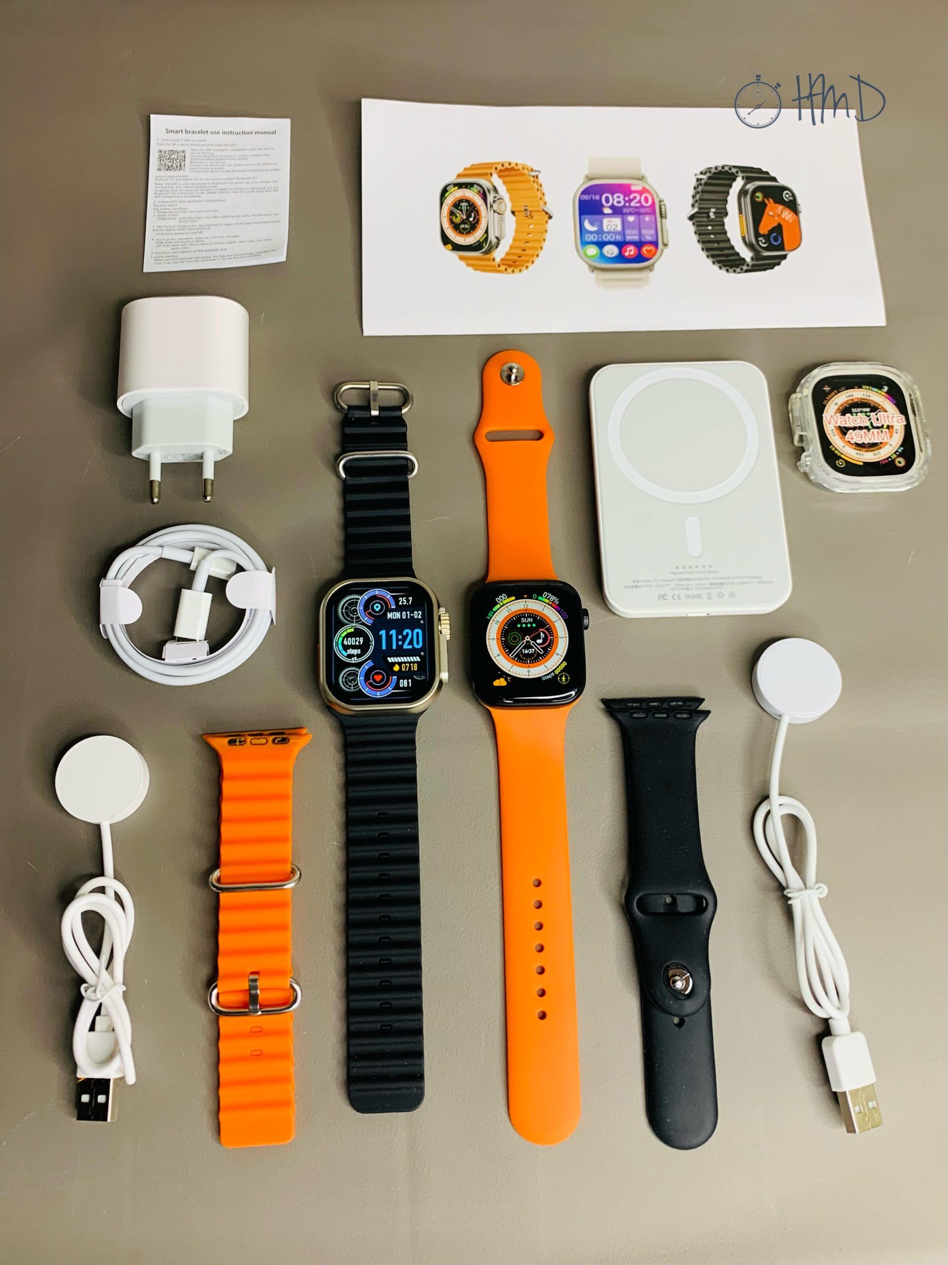 P100 PACK OF 2 SMART WATCH ULTRA WATCH SERIES 7 WATCH