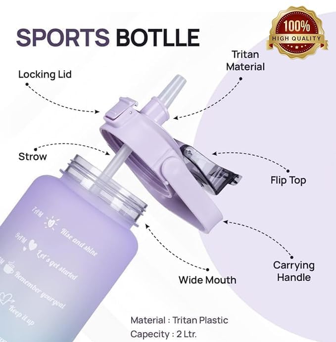 3-in-1 themed motivational water bottles