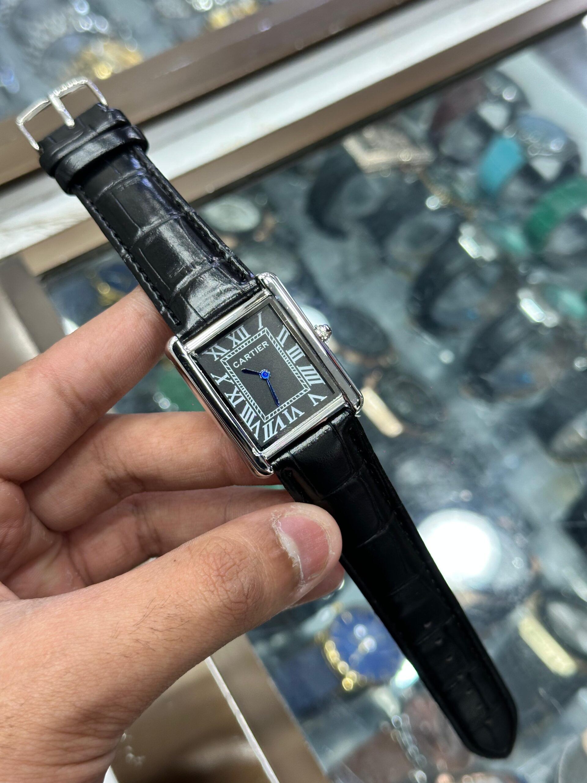 Rectangular watch Pakistan, Celebrity fashion watches, Working date quartz watch.