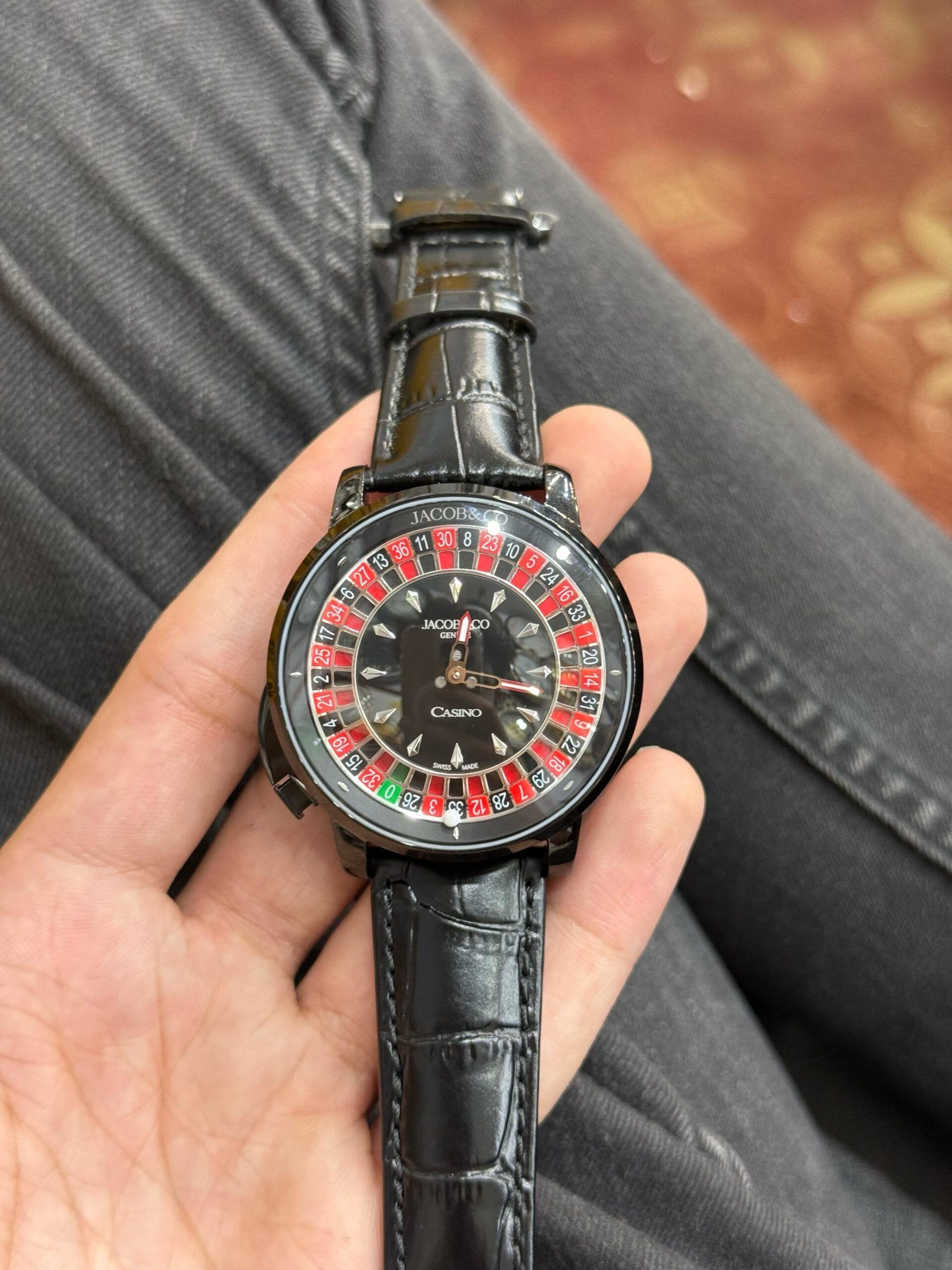 Jacob&Co Casiono Watch Replica in Black Color Full Black